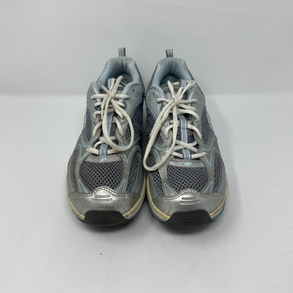 Vintage Y2k Skechers Shape Ups Silver Shimmer Toning Sneaker Shoes Women’s 9 - Picture 2 of 12